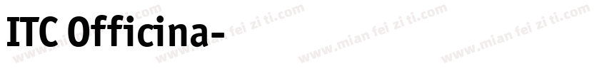 ITC Officina字体转换